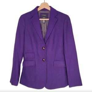 Purple wool jcrew Blazer Jacket size 4